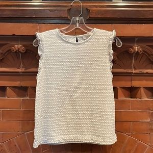 ✅ CLOSET CLOSING SOON LOFT Textured Cream Tank Top